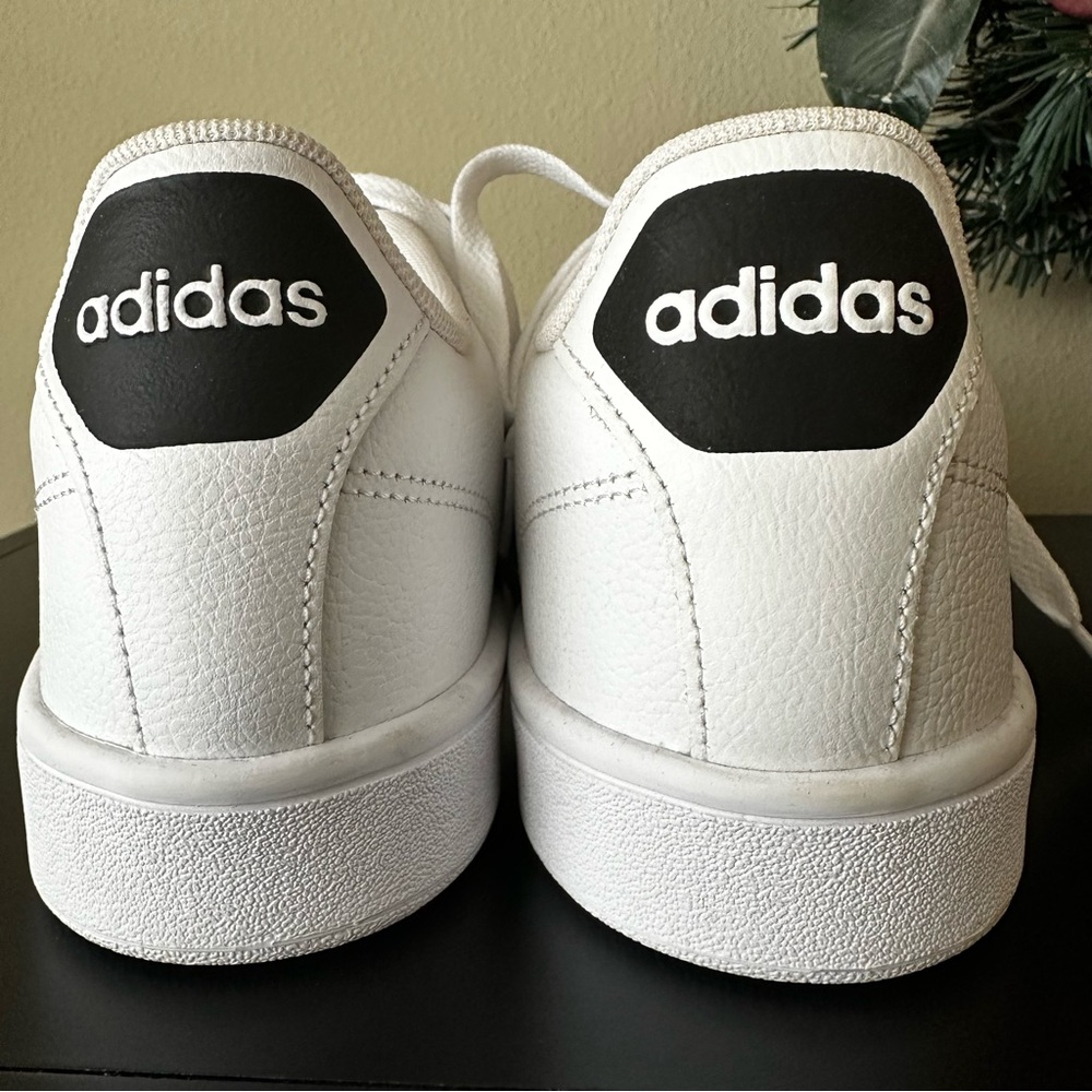 Adidas Neo Cloudfoam Sneakers Men’s 9.5 White Black Casual Comfort Shoes - Picture 6 of 16